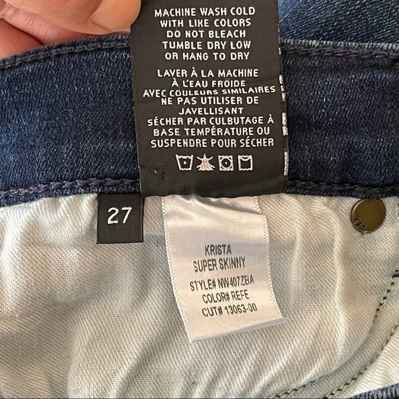 Hudson Krista Super Skinny Distressed Jeans Women’s Size 27 - Picture 9 of 9